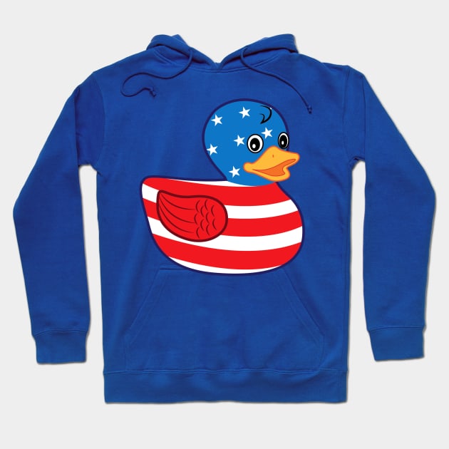 American Rubber Ducky USA Hoodie by PenguinCornerStore